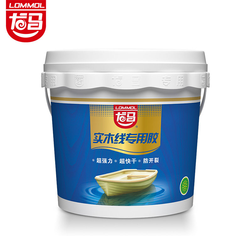 龙马实木线专用胶 速干胶粘剂木工专用白乳胶环保家具木头板胶水