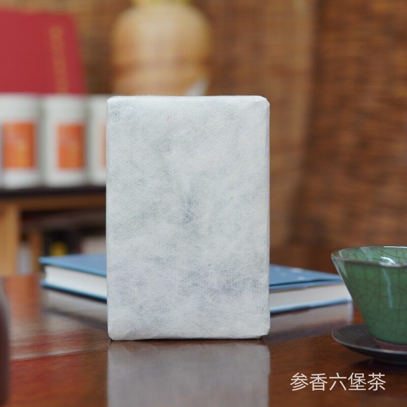 梧州六堡茶陈年参香熟茶砖470g