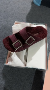 A12艺9275牛皮羊毛托女鞋