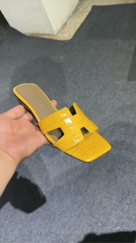 A14 7152头层牛皮凉拖女鞋欧货