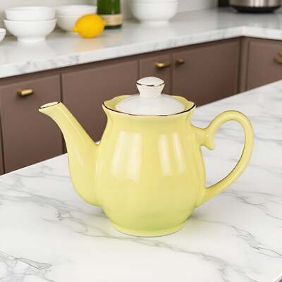 陶瓷茶壶家用泡茶壶茶具茶水壶凉水壶油壶醋壶小水壶饭店餐厅无金