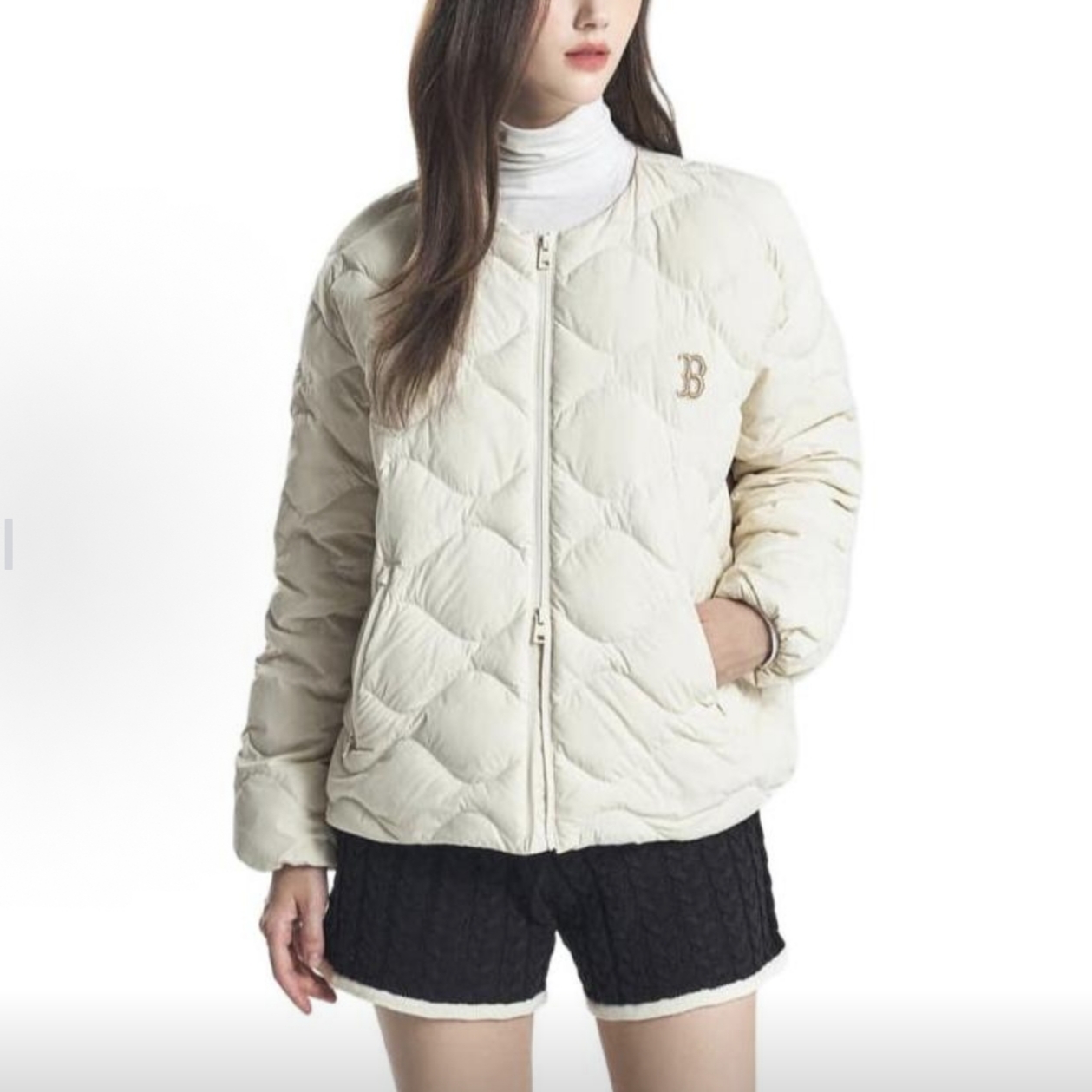 MLB鸭绒羽绒服男女装冬季保暖加厚防风衣外套3ADJB0146-43CRD