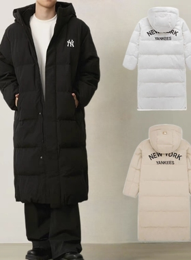 MLB羽绒服25长款鹅绒冬新款防寒保暖运动情侣休闲外套3ADJB2146