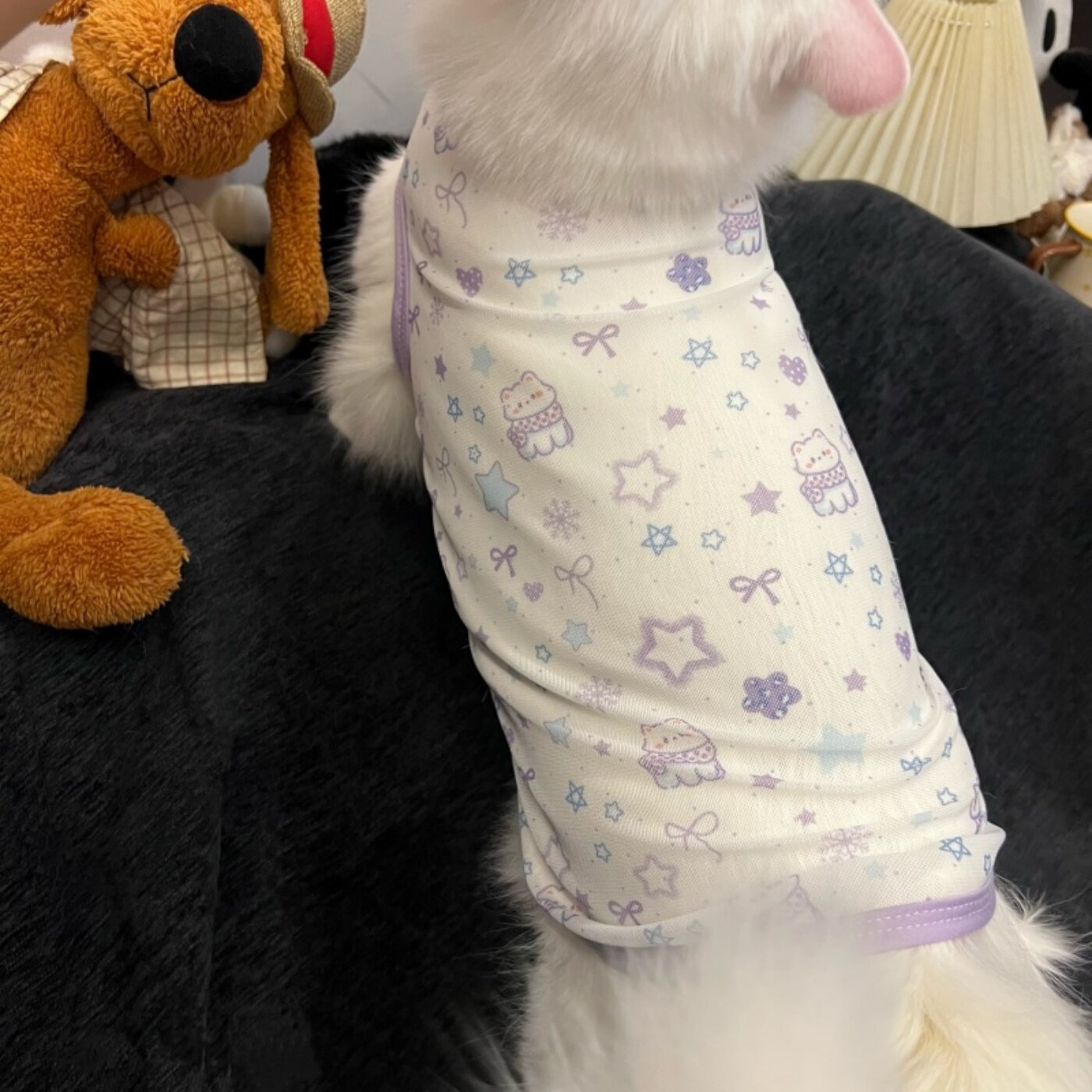 夏天可爱卡通猫咪无袖背心式透气