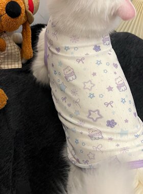 夏天可爱卡通猫咪无袖背心式透气