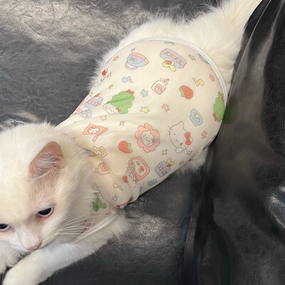 夏天猫咪衣服无袖吊带背心式防尘
