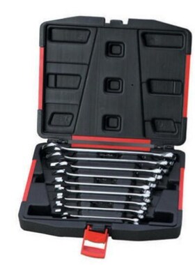 促销价！力易得-专业工具 9件CrV铬钒钢 全抛光两用扳手 E1527