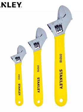 史丹利工具B系列沾塑柄活动扳手STAD01004-23 01006 STAD01018-23