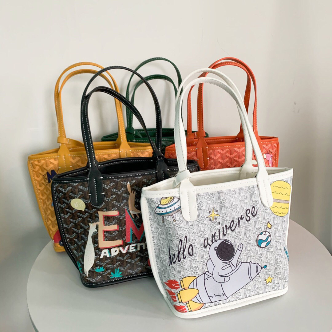 韩国正品狗牙包东大门涂鸦包包女2020新款大容量单肩手提包托特包