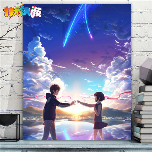 棉质画布实木内框环保丙烯颜料0