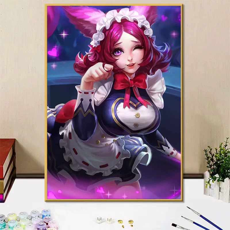 妲己王者荣耀女英雄diy数字油画