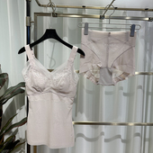 塑身衣上半身收腹背心收腹裤 两件套女免穿文胸强力收小肚子薄 时尚