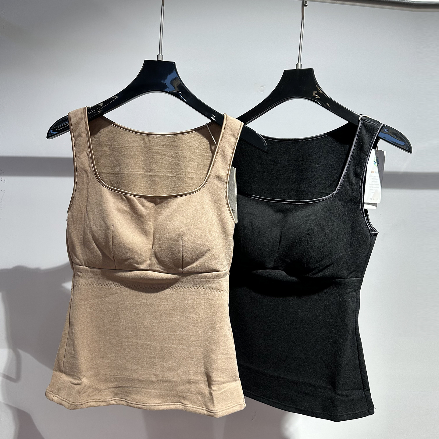 蚕丝山羊绒大罩杯拼接棉保暖背心