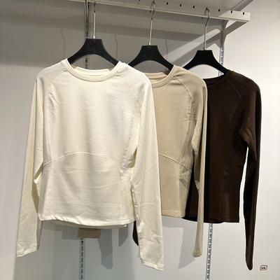 美利奴绵羊毛短裤打底衫内里磨毛