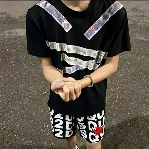 夏季d2枫叶情侣同款沙滩短裤