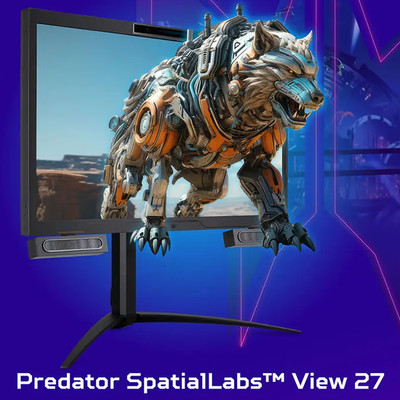 ACER宏碁2024掠夺者27寸4K裸眼3D电脑显示器屏幕SpatialLabs View