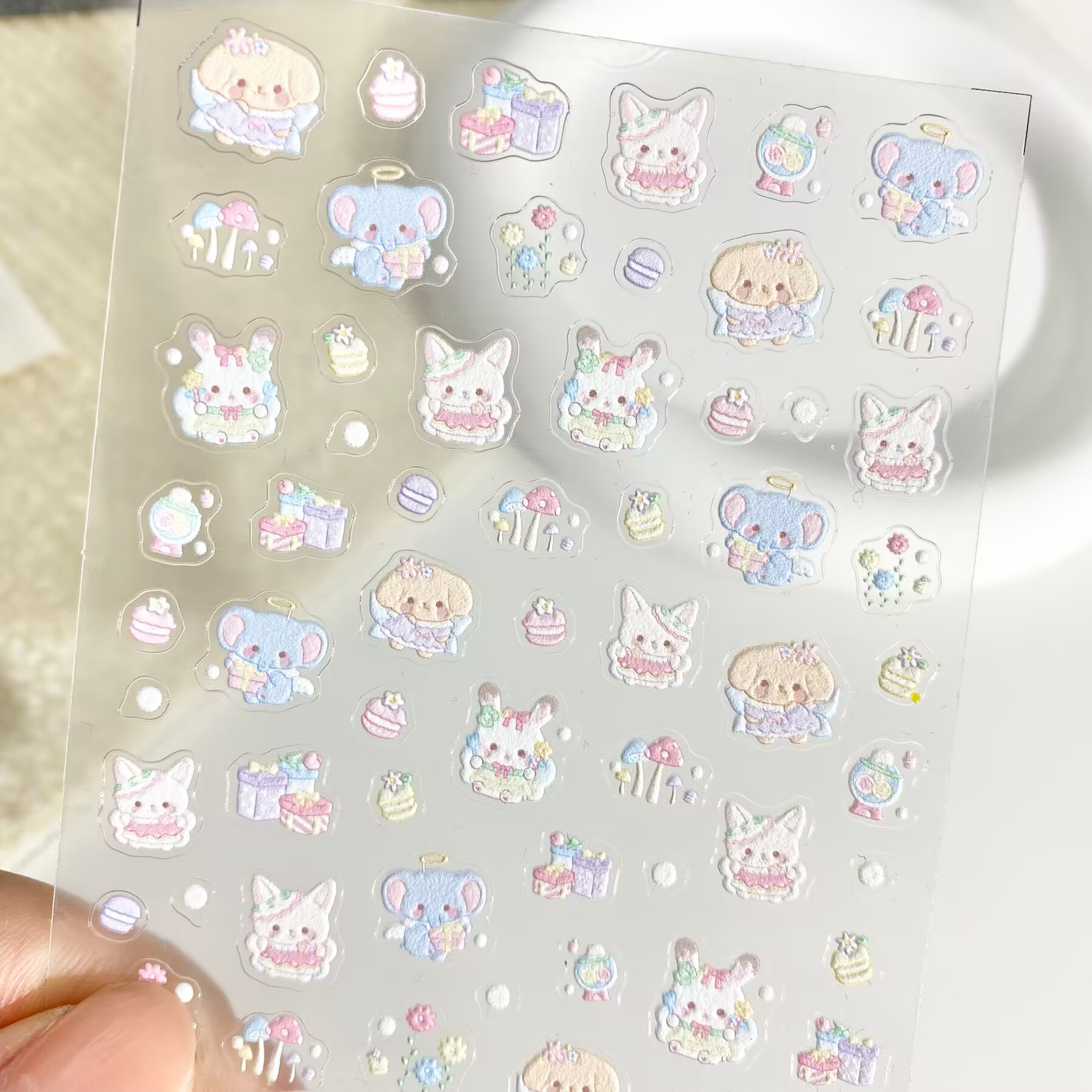 可爱森贝儿家族布丁狗兔子指甲贴