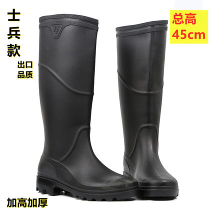 男款大码春夏超高防滑防水加厚防臭高筒钓鱼中筒男款雨鞋水鞋雨靴