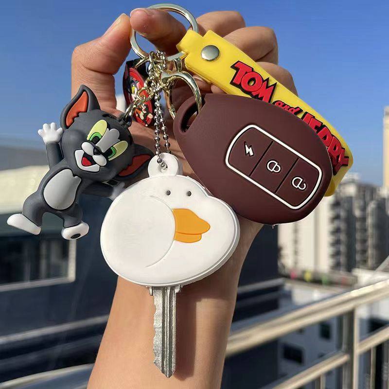 小刀泡芙电动车钥匙保护套壳泡可爱dn7卡通DK10都市版遥控扣包XD2