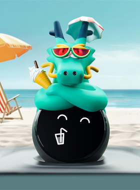 蔚来Nomi帽子龙年头饰ES6ES8ET5ET7汽车内饰糯米机器人头配饰内饰