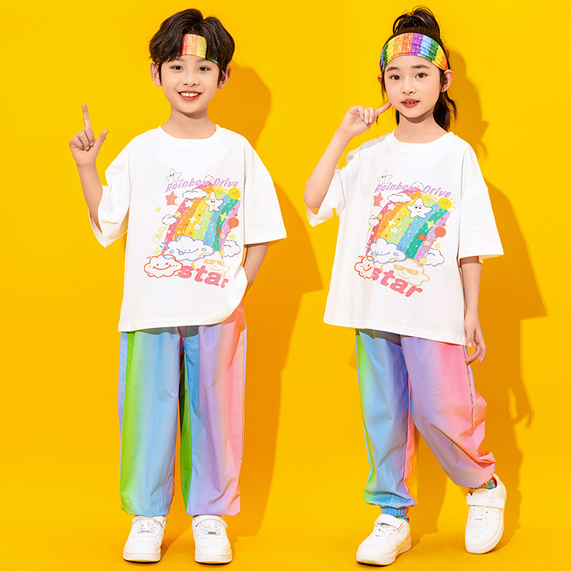 六一儿童啦啦队演出服小学生运动会开幕式服装幼儿园舞蹈表演班服