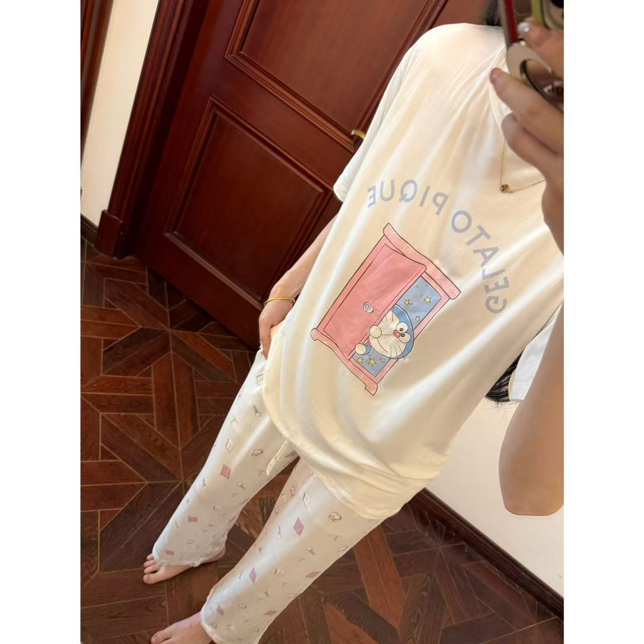MCHIC| 正确资源！巨酥服~趣味印花休闲舒适居家服套装 短袖+长裤