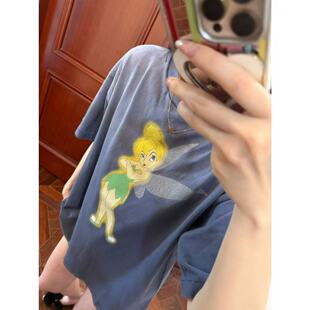 MCHIC | G准！jennie同款联名系列 小精灵印花男女休闲短袖T恤