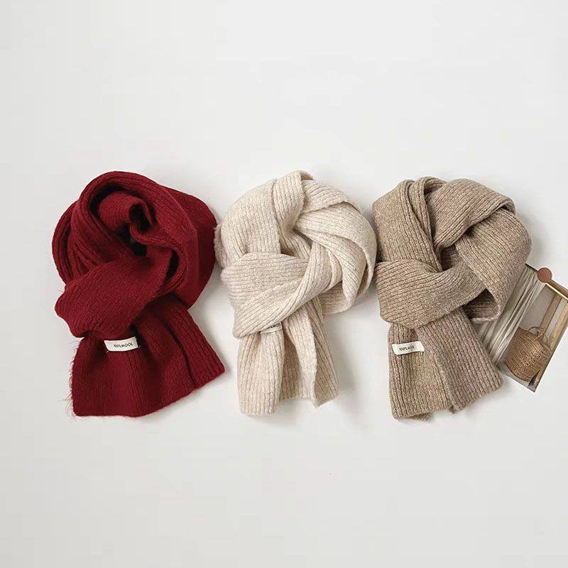 韩版ins风秋冬款儿童围巾针织中大童保暖防风男女孩纯色围脖时尚,童装/婴儿装/亲子装,围巾,淘宝优惠券,粉丝福利购,淘宝优惠卷