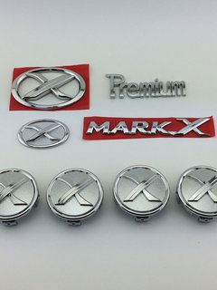 适用于锐志改装X标志10-16款锐志方向盘X标轮毂盖 MARKX 后尾车标