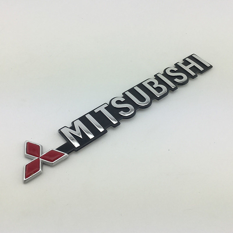 适用于菱悦v3翼神蓝瑟菱帅车标mitsubishi英文字母标后尾贴标志