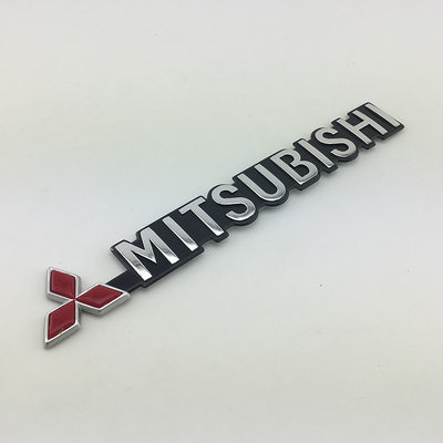 适用于菱悦V3翼神蓝瑟菱帅车标MITSUBISHI英文字母标后尾贴标志