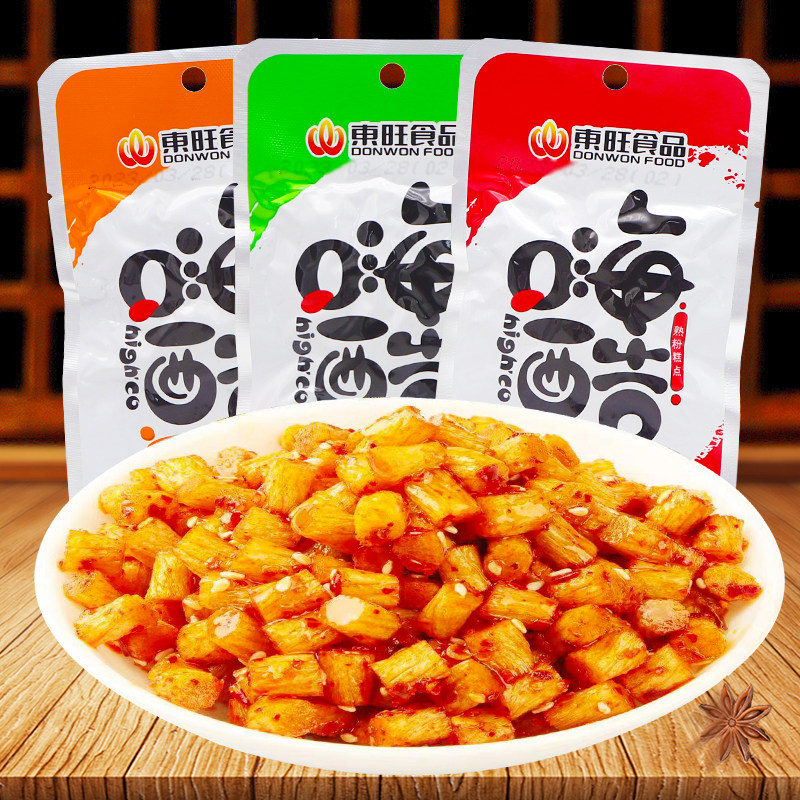 东旺顶牛素牛筋嗨酷辣条素鸡筋儿时休闲麻辣零食小吃
