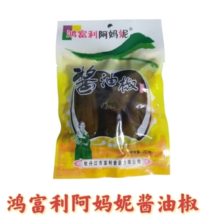 鸿富利阿妈妮酱油椒70g东北咸菜下饭菜港椒酱菜泡菜酱腌菜