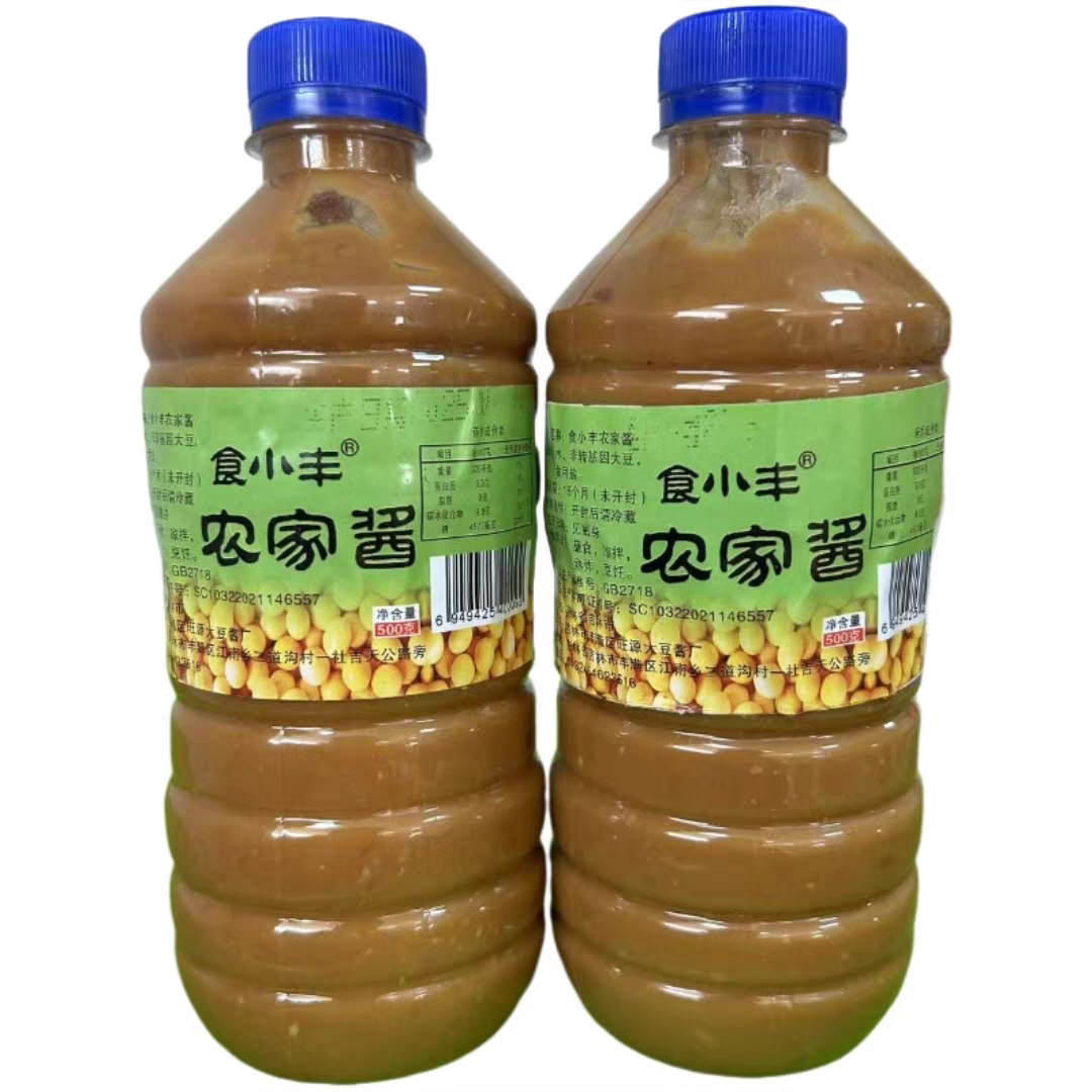 食小丰手工东北农家酱500g瓶装