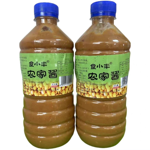 食小丰手工东北农家酱500g瓶装