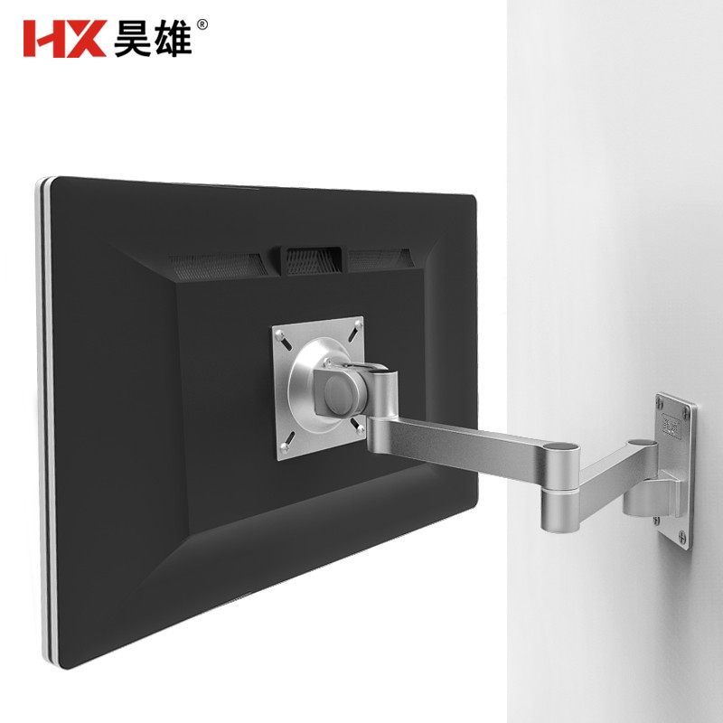 昊雄电脑显示器支架16-32寸液晶屏墙壁挂架万向旋转架通用架VESA