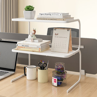 办公桌置物架工位收纳架子整理架学生桌面小型多层书架柜子分层架