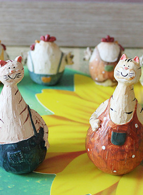 摆件手绘生日礼物工艺品包邮