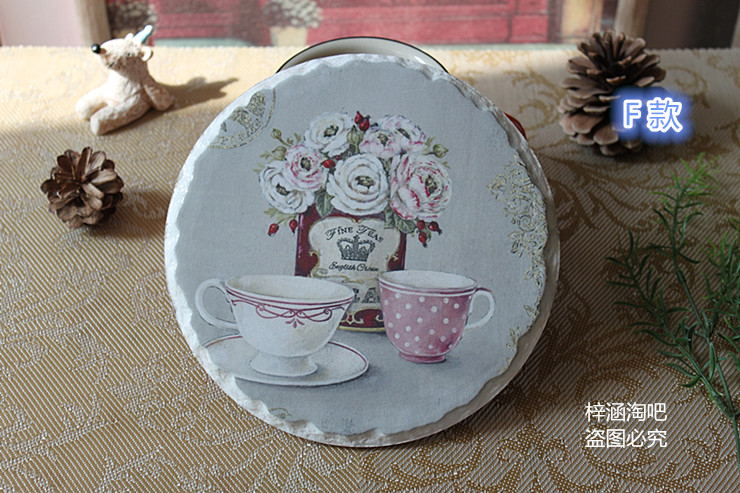 包邮餐具陶瓷18cm软木防刮锅垫