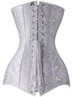 European and American court shaping garment, extended hip shaping garment, steel frame slimming, waist and abdomen cinching, corset garment, jacquard thumbnail 6