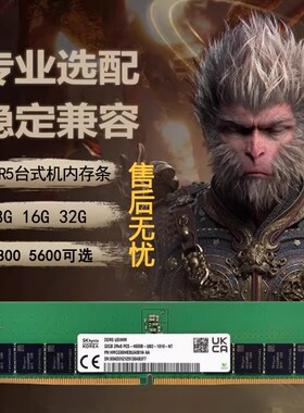 DDR5 4800/5600 16G 32G 笔记本电脑内存条 兼容三星镁光海力士SK