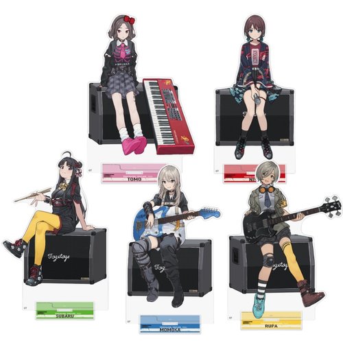 哭泣少女乐队坐姿抱乐器