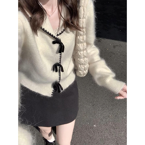 韩系搭配一整套秋冬装韩系富家千金高级感穿搭独特绝美小香风套装