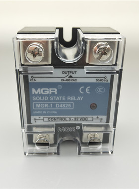 美格尔固态继电器MGR1-4810单相模块SSR直流DC24V控制交流AC220V