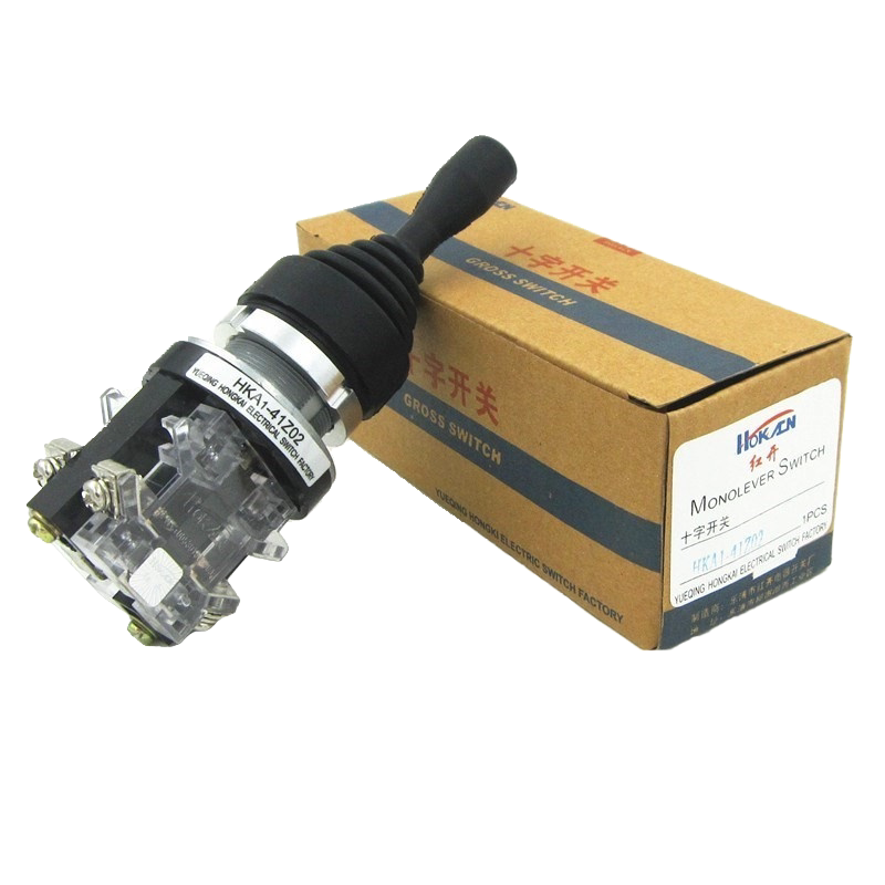 红开十字防水主令开关 十字开关两向 自复 HKA1-41Z02 孔30MM 2向