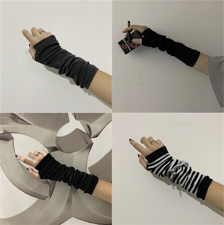 2021 SUMMER NEW INS SUPER FIRE NINJA FINGER GLOVES YAMAMOTO DARK SLEEVES COUPLE STUDENTS MEN AND WOMEN TIDE