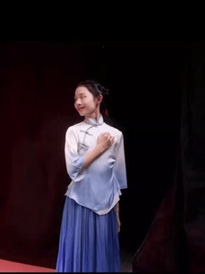 有我舞蹈演出服嘎嘎灵古典舞民国风五四青年节服装 觉醒年代沁园春