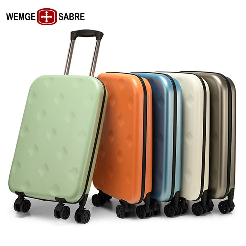 瑞士军刀折叠行李箱女20寸小型轻便登机拉杆箱男万向轮旅行密码箱