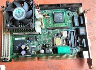 带CPU 威达 工控机主板 745E 内存和风扇 JUKI