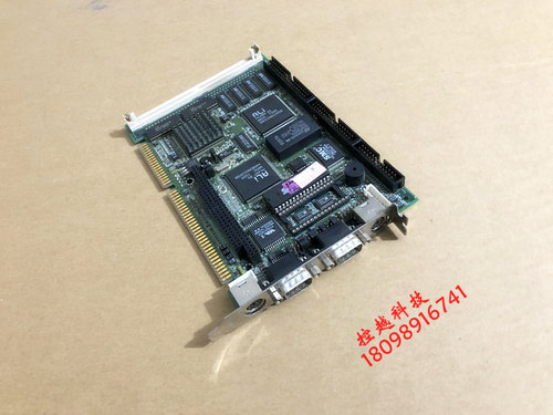 凌华 NUPRO 406 REV: A3  486工控主板 CPU半长卡 送内存